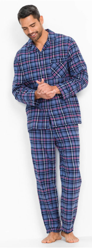 Klasické pánské flanelové pyžamo