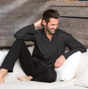Luxusní pánské pyžamo z modalu a bavlny