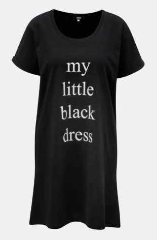Černá dámská noční košile s potiskem ZOOT