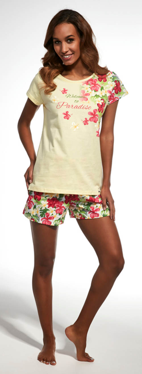 Květinové dámské letní pyžamo