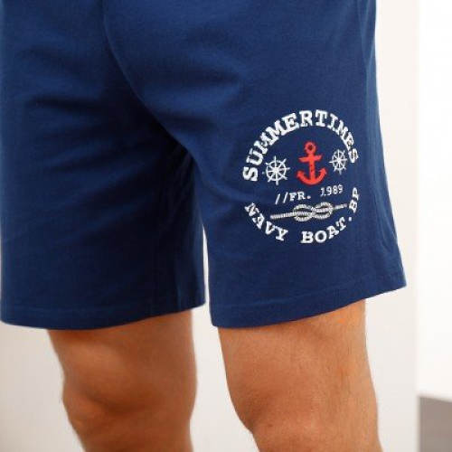 Námořnické šortkové pánské pyžamo