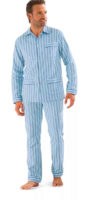Klasické propínací pánské pyžamo s proužky