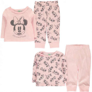 Růžové holčičí pyžamo Disney Minnie Mouse