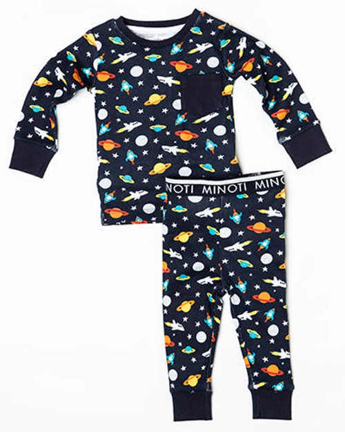 Dětské pyžamo Space s potiskem znázorňující vesmír