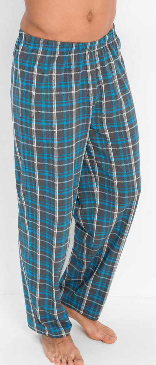 Dlouhé karované pyžamové kalhoty
