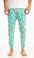 Pánské bavlněné pyžamové kalhoty s veselým vánočním motivem