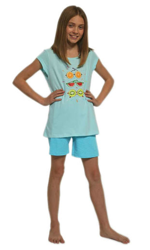 Dívčí moderní pyžamo z kvalitní bavlny s potiskem vpředu