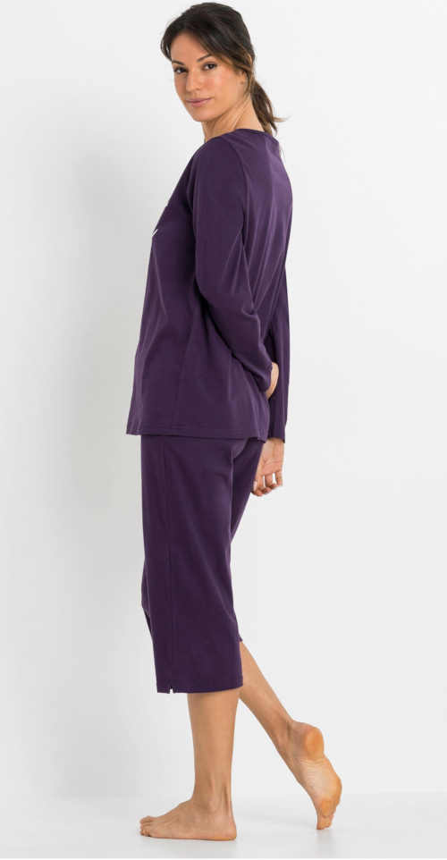 dámské pyžamo tmavě fialové