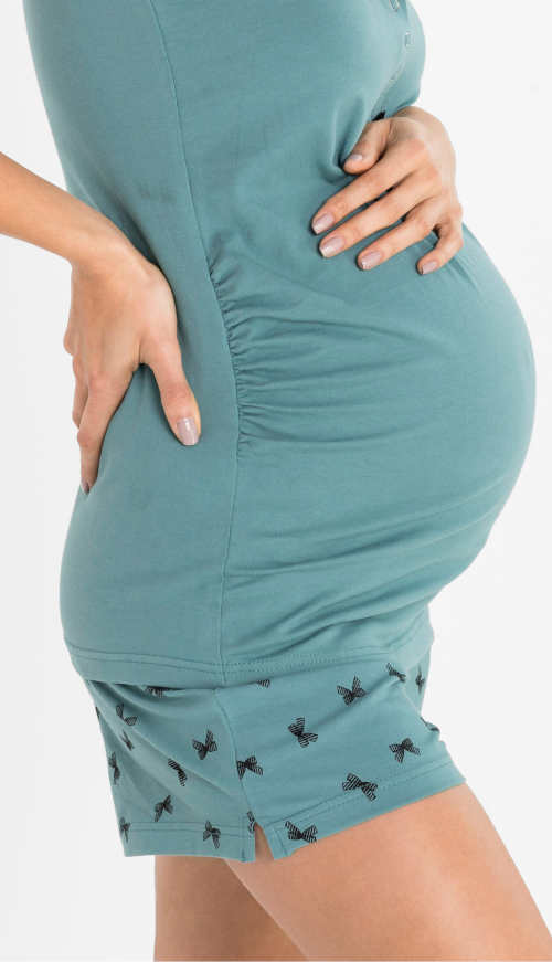 Pohodlné pyžamko pro velké těhotenské bříško