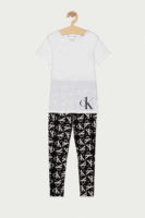 Moderní dětské pyžamo Calvin Klein v černo-bílém provedení