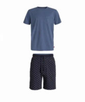 Pánské bavlněné krátké pyžamo v moderním potisku