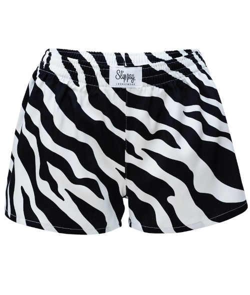 pyžamové šortky vzor zebra