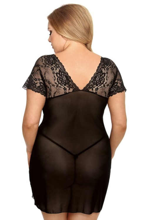 černá sexy dámská košilka