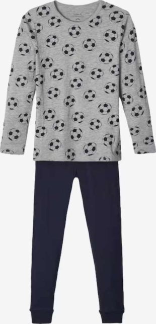 Dětské dlouhé bavlněné pyžamo s potiskem fotbalového míče