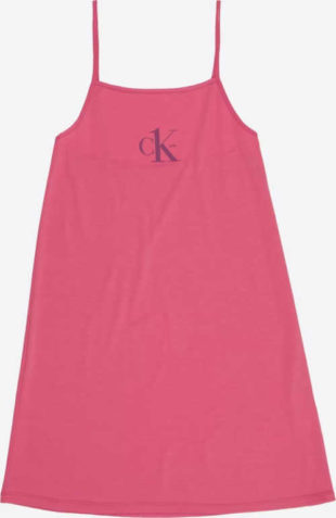 Dívčí růžová noční košilka Calvin Klein na tenká ramínka