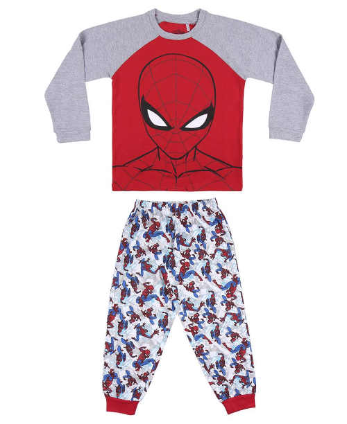 Moderní dlouhé dětské bavlněné pyžamo Spiderman