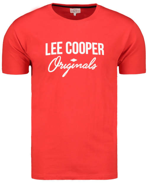 Červené pyžamové tričko Lee Cooper s logem